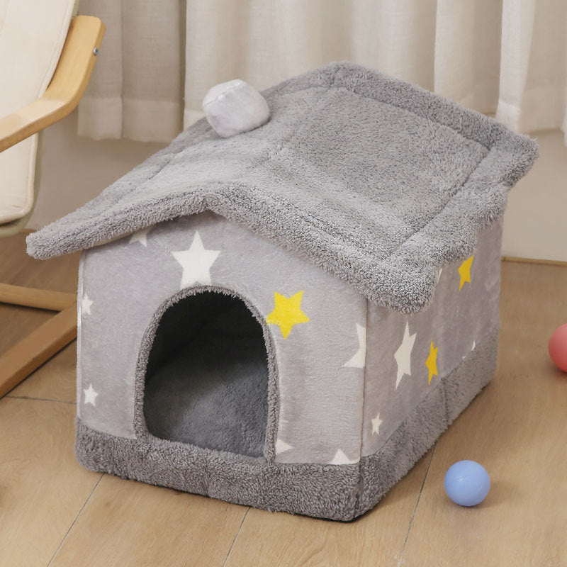 Foldable Dog House Kennel Bed